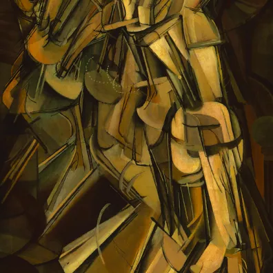 nude descending staircase