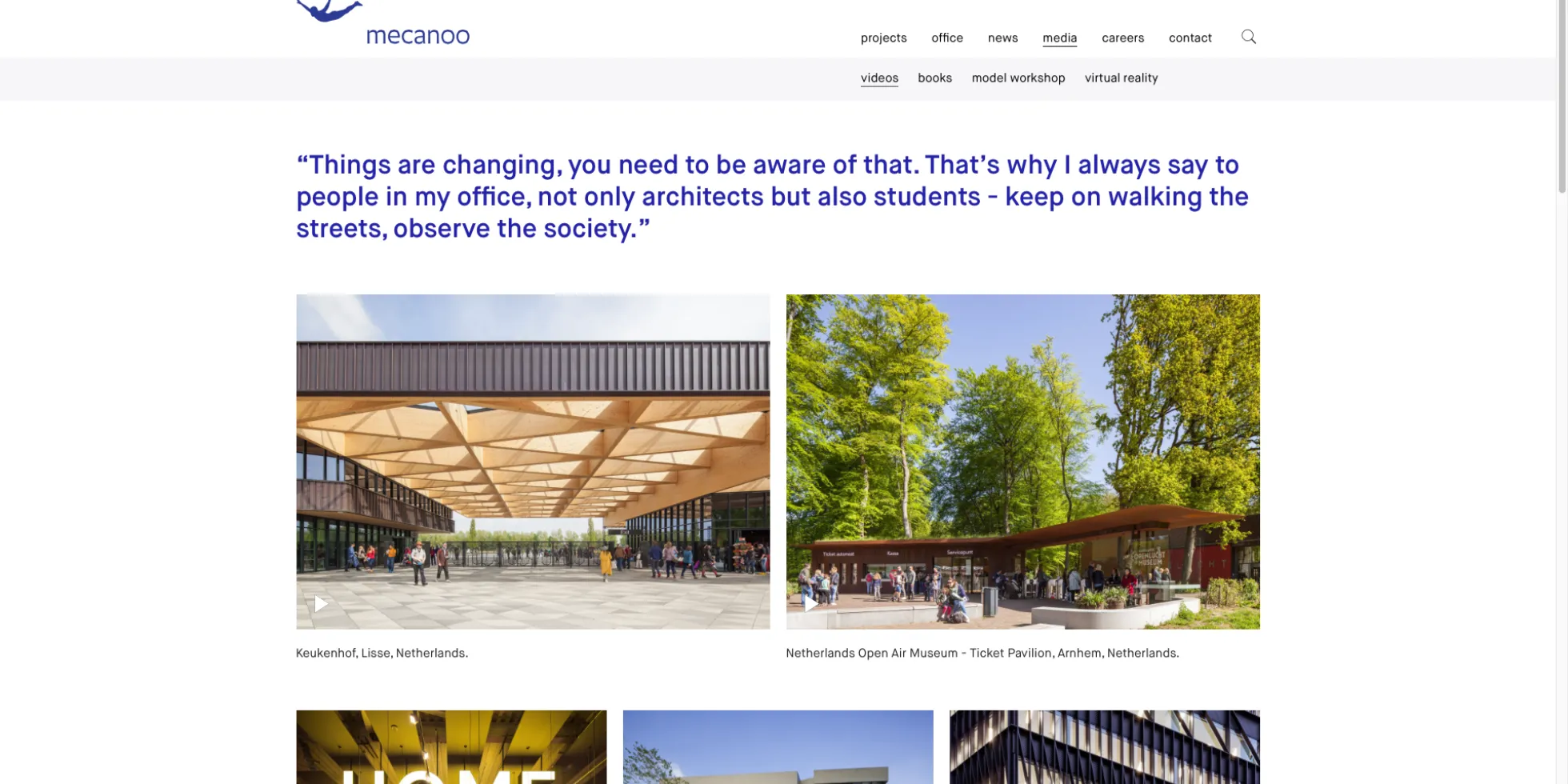 website van Mecanoo